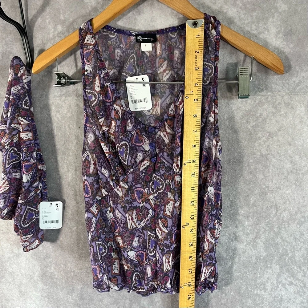 NEW‎ Intimately Free People Set Women Small Purple Only Hearts Top & Bottom $128